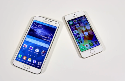 Akıllı Telefonlardan Hızlı Olan Hangisi ” Samsung Galaxy S5 – iPhone 5S ” ( Video )