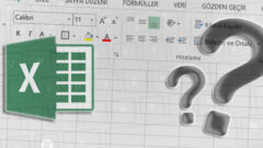 Excel’ de Klavye Kullanılarak Satır ve Sütun Ekleme
