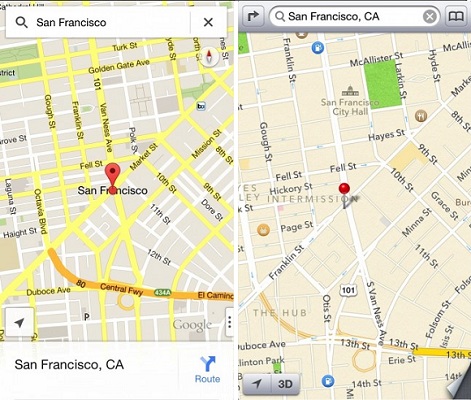 google-maps-ve-apple-harita