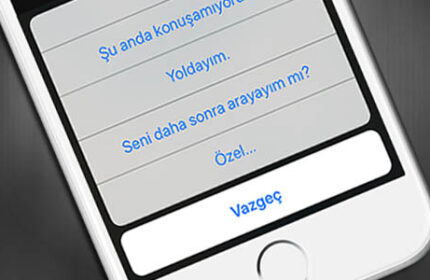 iOS 11′ de Cevaplanamayan Çağrılara Özel Mesaj Oluşturma