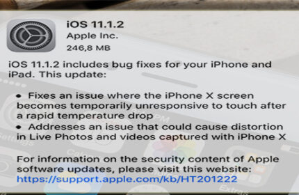 iOS 11.1.2 Güncellemesi Yayınlandı!